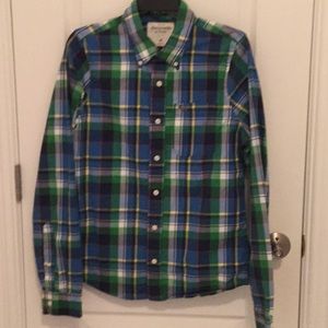Men’s Plaid Long-Sleeve Shirt